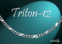 Triton 12 - náramek stříbřený